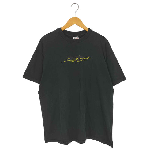 アンビル Anvil 90s USA製 バータグ シングルステッチ アニマルプリント Tシャツ メンズ import:XL