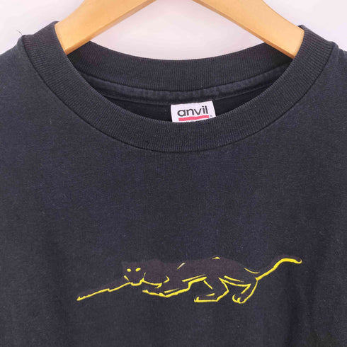 アンビル Anvil 90s USA製 バータグ シングルステッチ アニマルプリント Tシャツ メンズ import:XL