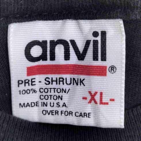 アンビル Anvil 90s USA製 バータグ シングルステッチ アニマルプリント Tシャツ メンズ import:XL