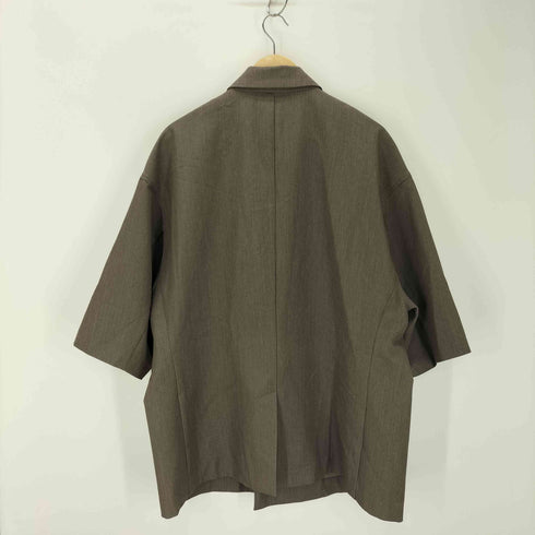 クレイル CLEL バックブラッシュドTR ダブルブレスト半袖テーラードジャケット メンズ JPN:L