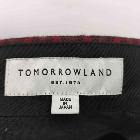 トゥモローランド TOMORROWLAND ウールチェックスラックス メンズ JPN:46