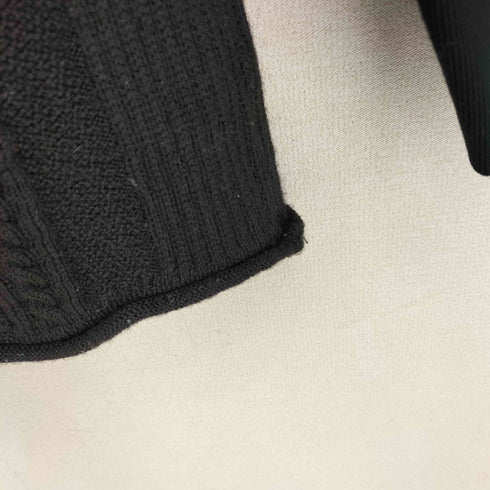 カーリー CURLY ウール100 ケーブルニット切り替え スウェット メンズ JPN:1