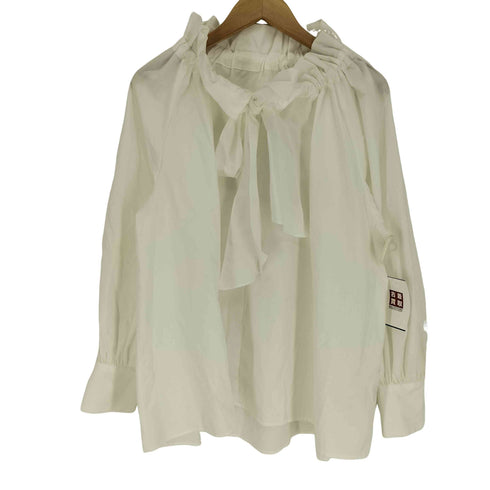 ナチュラルビューティーベーシック NATURAL BEAUTY BASIC 24SS ビッグ ボウブ ブラウス レディース JPN:M
