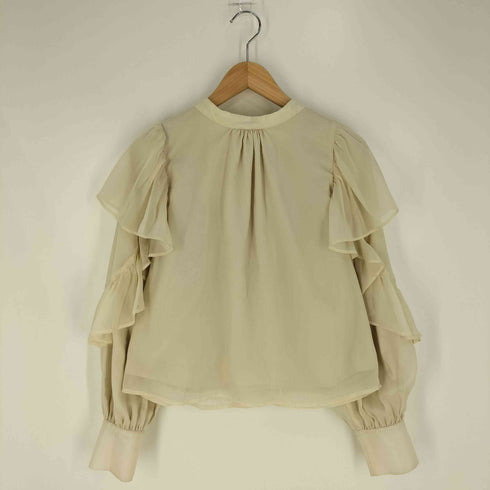 ワンアフターアナザーナイスクラップ one after another NICE CLAUP オーガンラッフルブラウス レディース FREE