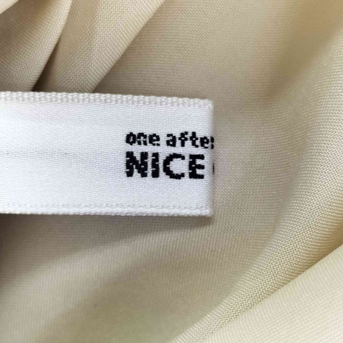 ワンアフターアナザーナイスクラップ one after another NICE CLAUP オーガンラッフルブラウス レディース FREE