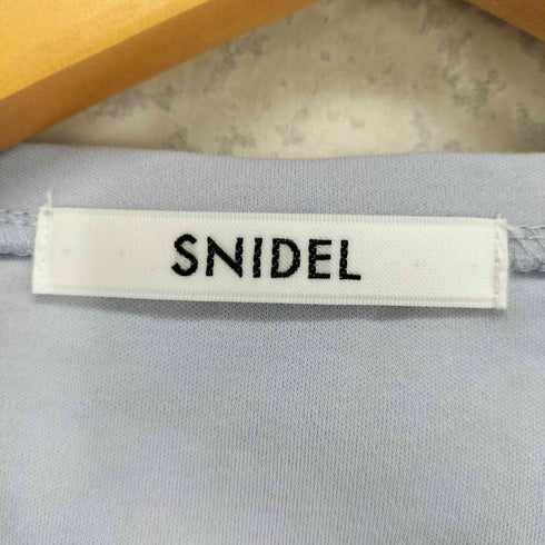 スナイデル snidel ベロアリボンギャザーカットプルオーバー レディース ONE SIZE