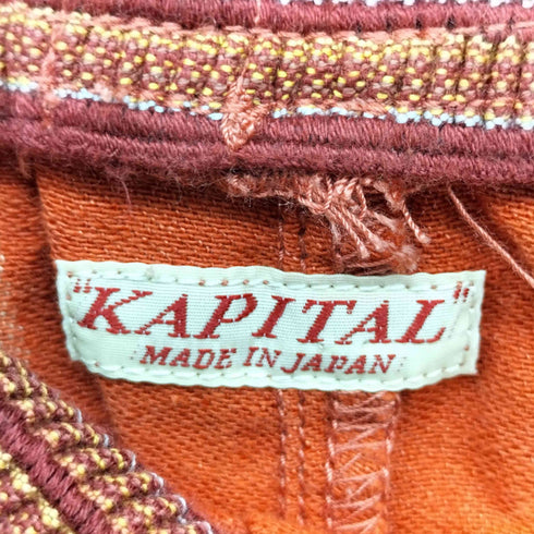 キャピタル KAPITAL リネンフィリーズストライプシモキタパンツ メンズ JPN:3