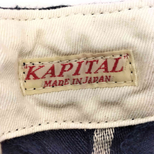 キャピタル KAPITAL Linen Philies Stripe Pants コットンリネン ストライプ スラックス メンズ JPN:3