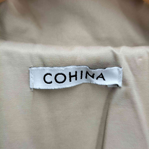 コヒナ COHINA ロング フレア トレンチコート レディース import:XS