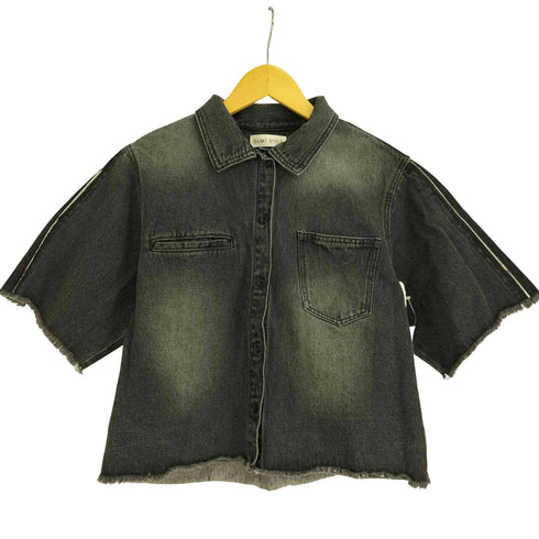 イアパピヨネ ear PAPILLONNER 半袖デニムショートシャツ SUM1 STYLE レディース FREE