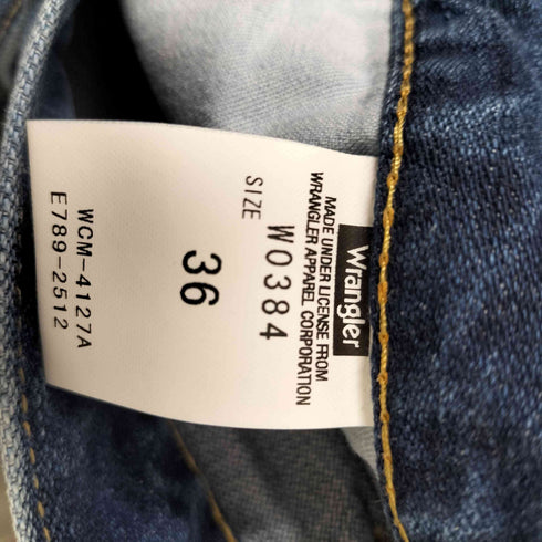 ラングラー Wrangler 革パッチ 5ポケット ジップフライ ストレート デニム パンツ デットストック メンズ 36