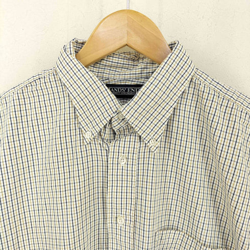 ランズエンド LANDS END チェック柄BDシャツ メンズ 161/2-36