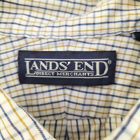 ランズエンド LANDS END チェック柄BDシャツ メンズ 161/2-36