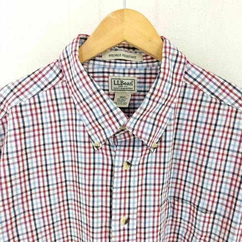 エルエルビーン L.L.Bean スリランカ製 チェック柄BDシャツ メンズ import:XL