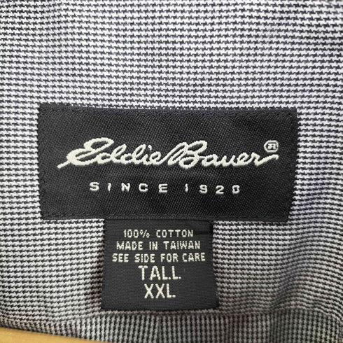 エディーバウアー Eddie Bauer 台湾製 千鳥格子BDシャツ メンズ TALL XXL
