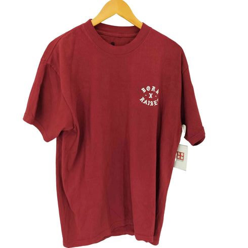 ボーンアンドレイズド BORN X RAISED コットンクルーネックプリントTシャツ メンズ JPN:L