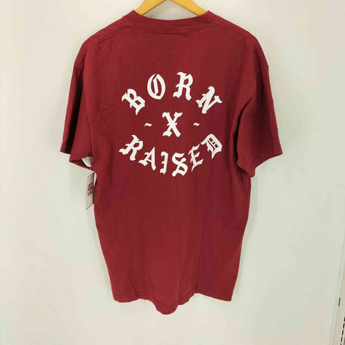ボーンアンドレイズド BORN X RAISED コットンクルーネックプリントTシャツ メンズ JPN:L