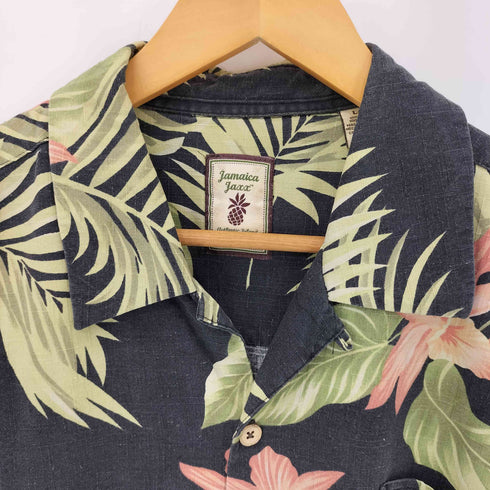 ジャマイカジャックス JAMAICA JAXX シルク100% アロハシャツ メンズ import:L