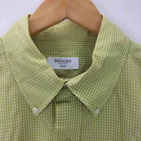 ブルックスブラザーズ 346 BROOKS BROTHERS マレーシア製ボタンダウンチェックシャツ メンズ 16 1/2