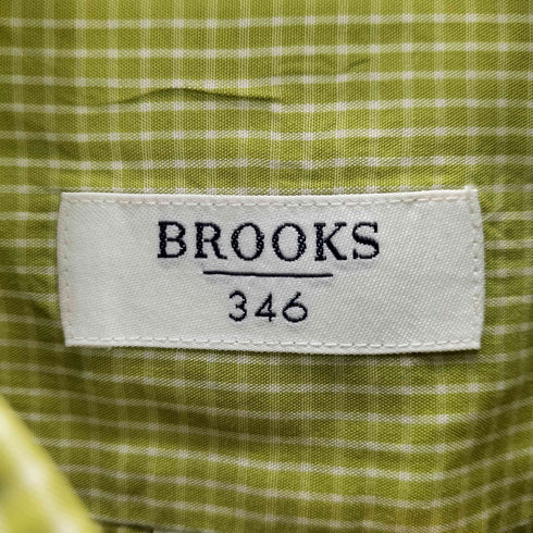 ブルックスブラザーズ 346 BROOKS BROTHERS マレーシア製ボタンダウンチェックシャツ メンズ 16 1/2