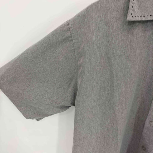 ステッチデザイン 開襟 S/S シャツ メンズ import:S