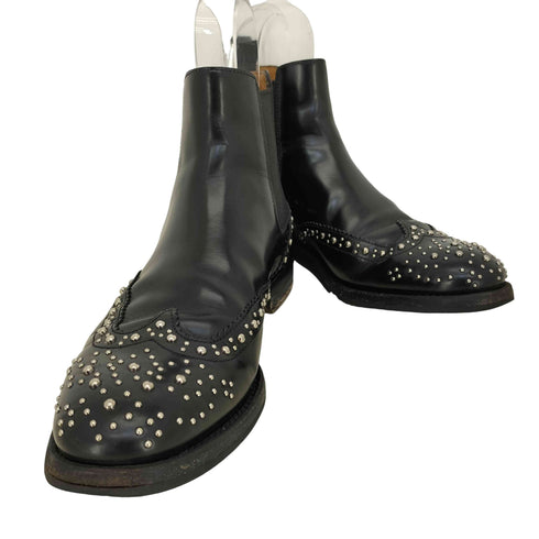 チャーチ churchs KETSBY MET ポリッシュドバインダー チェルシーブーツ スタッズ レディース EUR:35