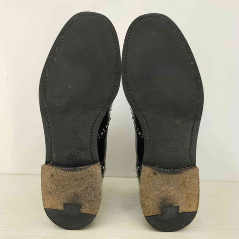 チャーチ churchs KETSBY MET ポリッシュドバインダー チェルシーブーツ スタッズ レディース EUR:35
