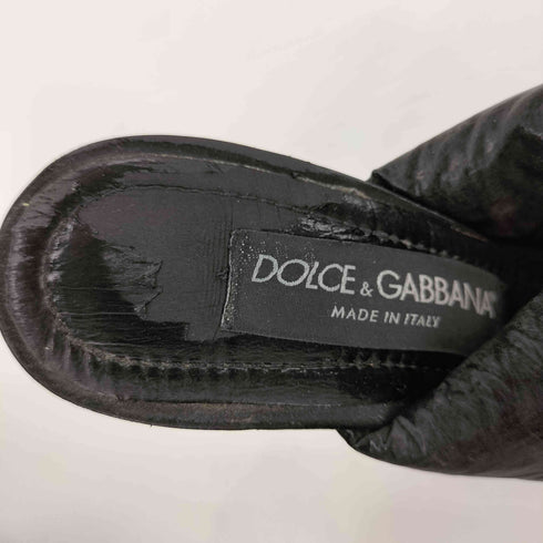 ドルチェアンドガッバーナ DOLCE&GABBANA padded mule sandals DGロゴ パデッド ミュール サンダル Vibramソール レディース 37