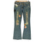 トゥルーレリジョン TRUE RELIGION WOODSTOCK MADE IN USA ダメージ加工フレアデニムパンツ レディース 27