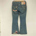 トゥルーレリジョン TRUE RELIGION WOODSTOCK MADE IN USA ダメージ加工フレアデニムパンツ レディース 27