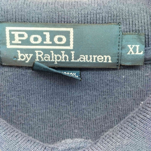 ポロバイラルフローレン Polo by RALPH LAUREN 90s ポニー刺繍 パイル地 ポロシャツ メンズ import:XL