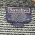 80-90S BARNABY 韓国製 総柄 レザー アクリル ニット セーター メンズ import:L