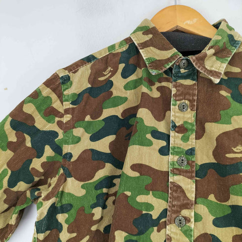 アベイシングエイプ A BATHING APE OLD 1st CAMO APEカモ コーデュロイシャツ メンズ JPN:XL