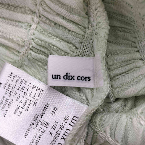 アンディコール un dix cors 24SS ウエスト絞り ウェーブワンピース レディース FREE