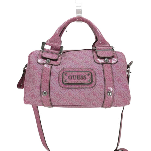 ゲス GUESS モノグラム ボストン 2way ショルダーバッグ レディース