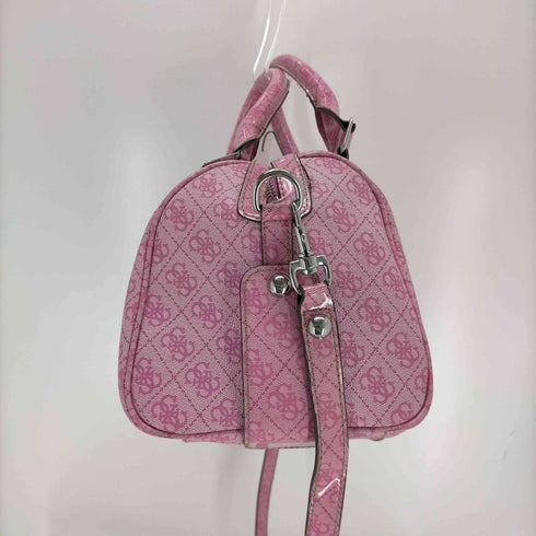 ゲス GUESS モノグラム ボストン 2way ショルダーバッグ レディース