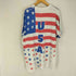 90S USA オールオーバープリント半袖Tシャツ 袖裾シングル メンズ