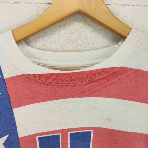 90S USA オールオーバープリント半袖Tシャツ 袖裾シングル メンズ