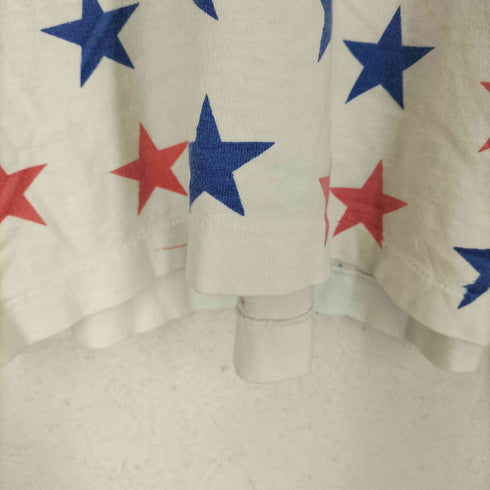 90S USA オールオーバープリント半袖Tシャツ 袖裾シングル メンズ
