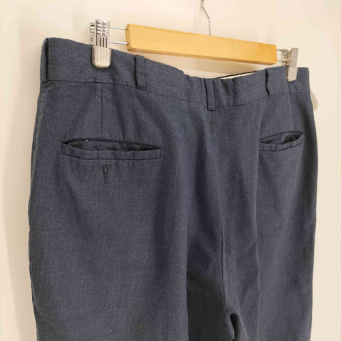 HALRIN 90S PURE WOOL ウール ノータック スラックス パンツ メンズ