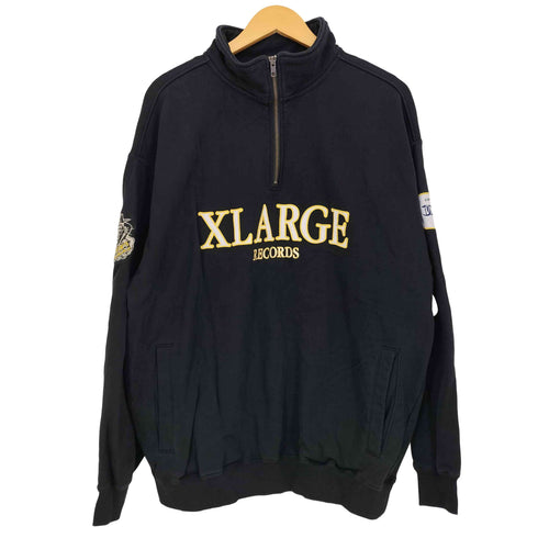 エクストララージ XLARGE RECORDS HALF ZIP PULLOVER SWEAT ハーフジップスウェット メンズ JPN:L
