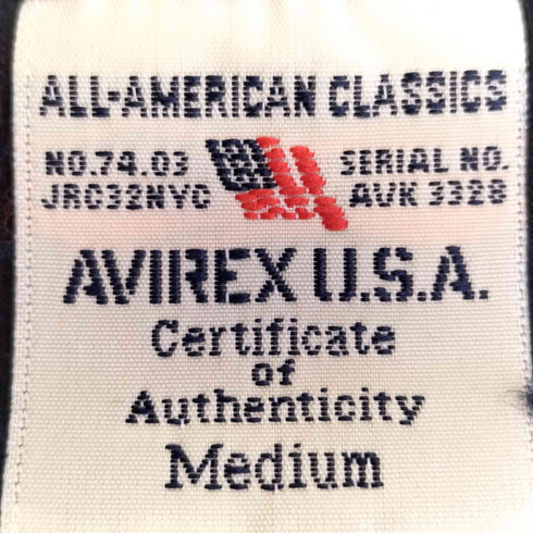 アヴィレックス AVIREX リブ 長袖Tシャツ ロングスリーブTシャツ メンズ JPN:M