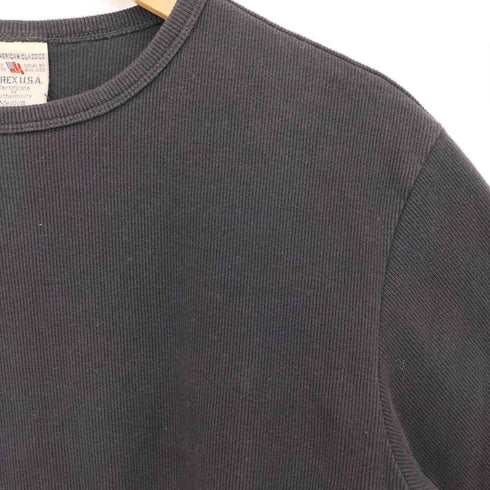 アヴィレックス AVIREX リブ 長袖Tシャツ ロングスリーブTシャツ メンズ JPN:M