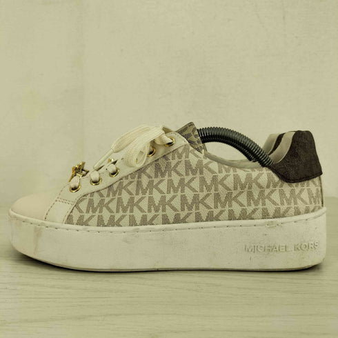 マイケルコース Michael Kors POPPY LACE UP VANILLA スニーカー レディース US:7