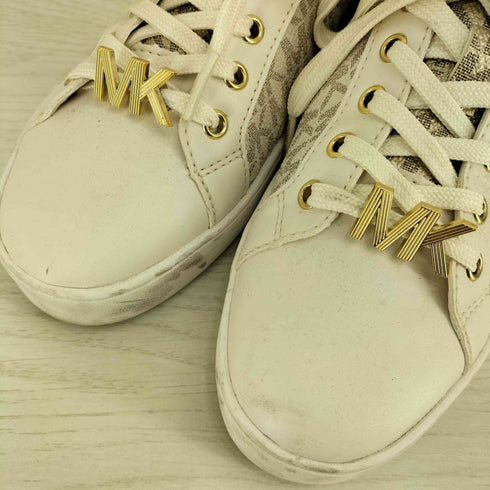 マイケルコース Michael Kors POPPY LACE UP VANILLA スニーカー レディース US:7