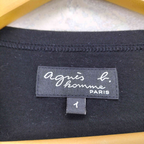 アニエスベー agnes b. ロゴプリント長袖カットソー メンズ 1