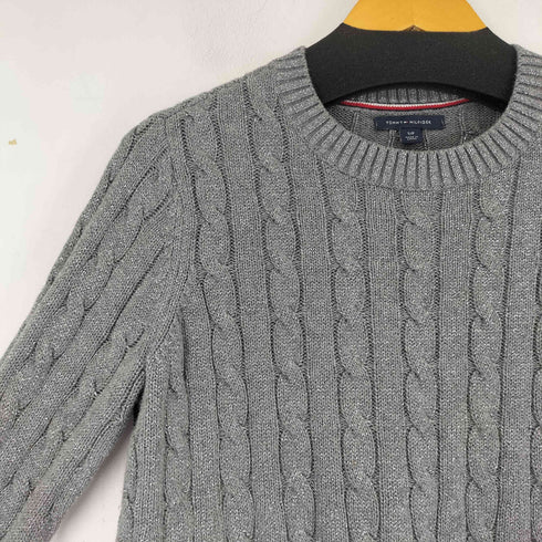 トミーヒルフィガー TOMMY HILFIGER ラメケーブルニット レディース import:S