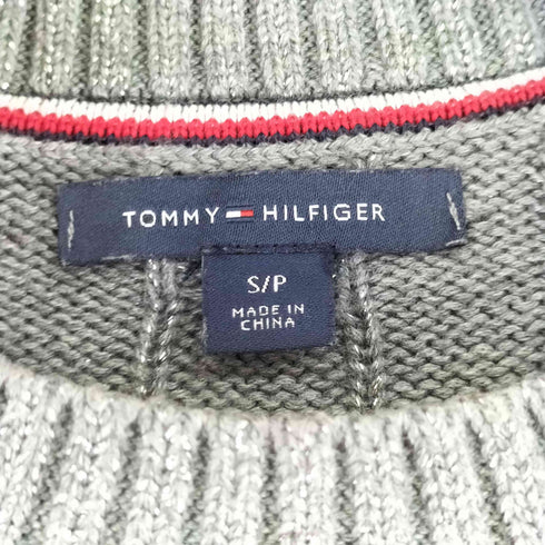 トミーヒルフィガー TOMMY HILFIGER ラメケーブルニット レディース import:S