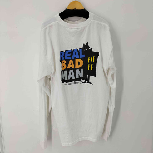 real bad man 両面プリント クルーネック L/S Tシャツ メンズ JPN:XL