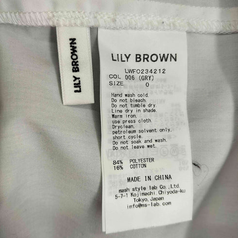 リリーブラウン Lily Brown コルセットチュールコンビワンピース レディース FREE